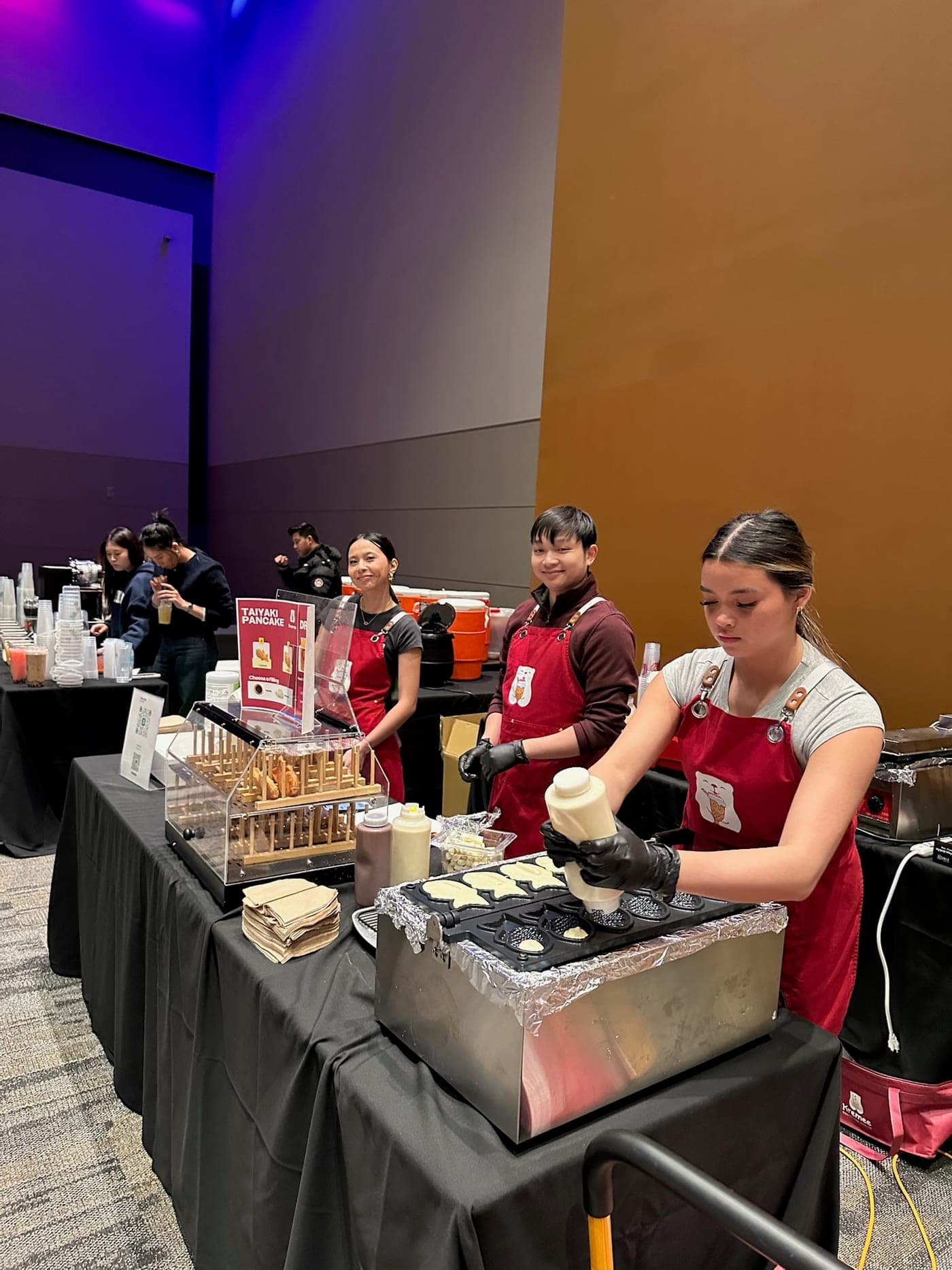 The Kremee team at a catering event